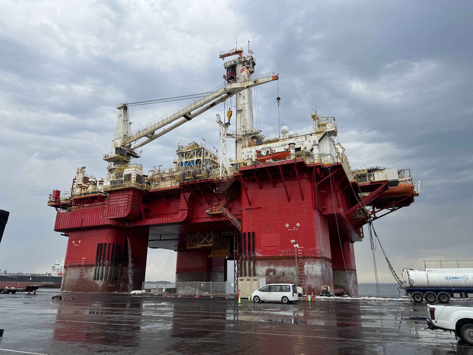 Offshore oil platform serviced by OSS Maritime